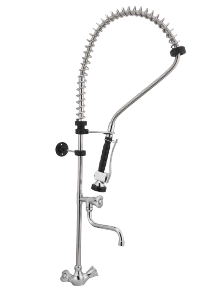 Rubinetto per cucina industriale professionale completo in ottone