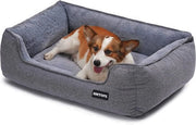 Cuscino per cani, divano per cani, guanciali per cani, dimensioni 90 x 75 x 25 cm, colore lichtgrijs, lavabile e rimovibile
