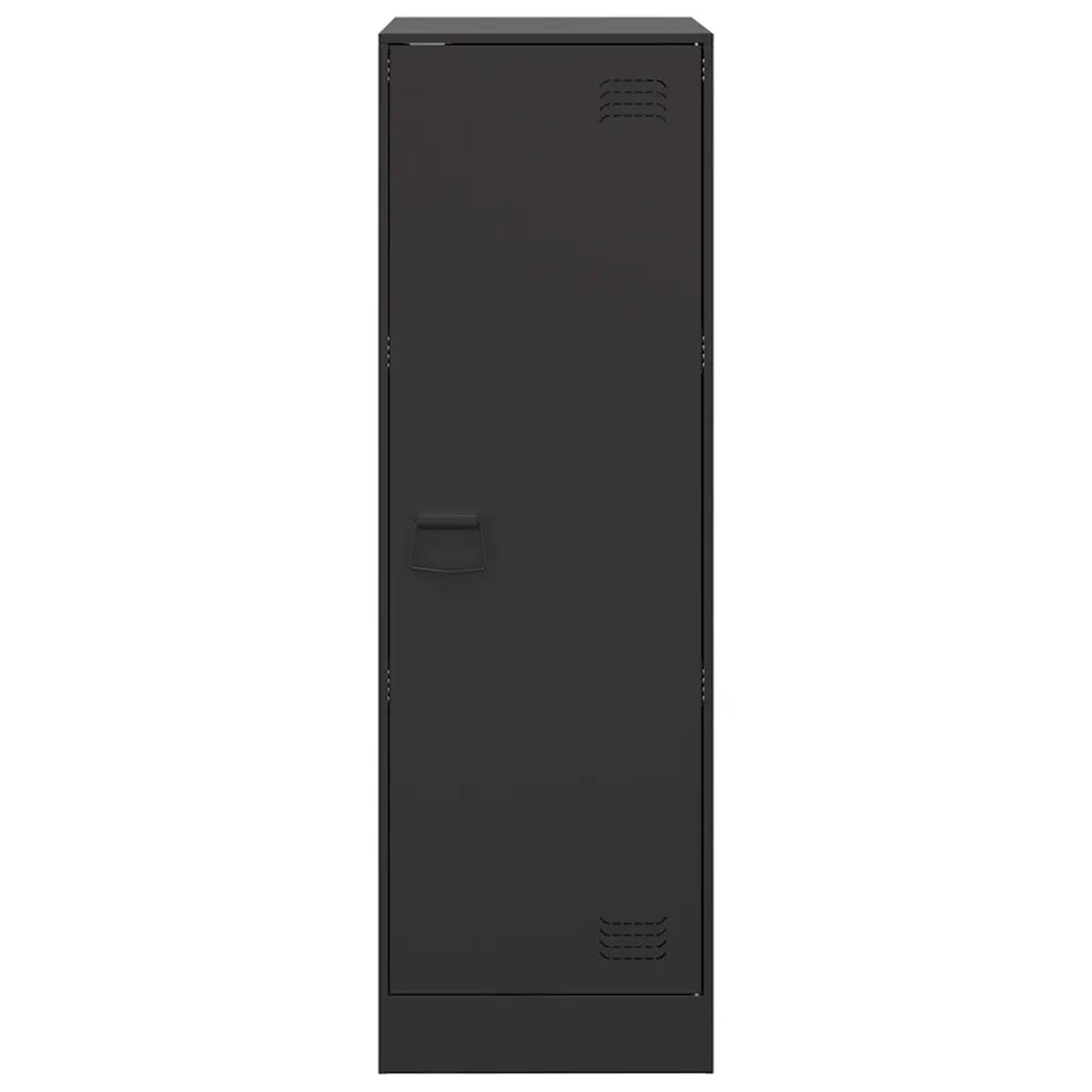 Credenza Nera 34,5x39x107 cm in Acciaio