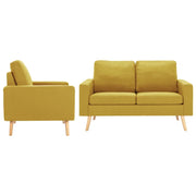 3056620 2 Piece Sofa Set Fabric Yellow (288699+288709) cod mxl 25174