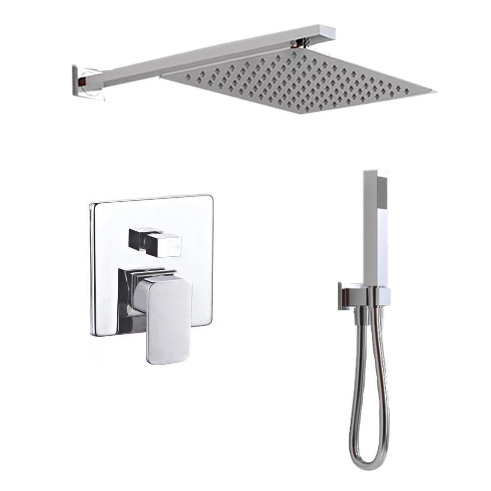 Ogomondo kit doccia rettangular 1 completo di soffione doccetta e miscelatore con deviatore francia