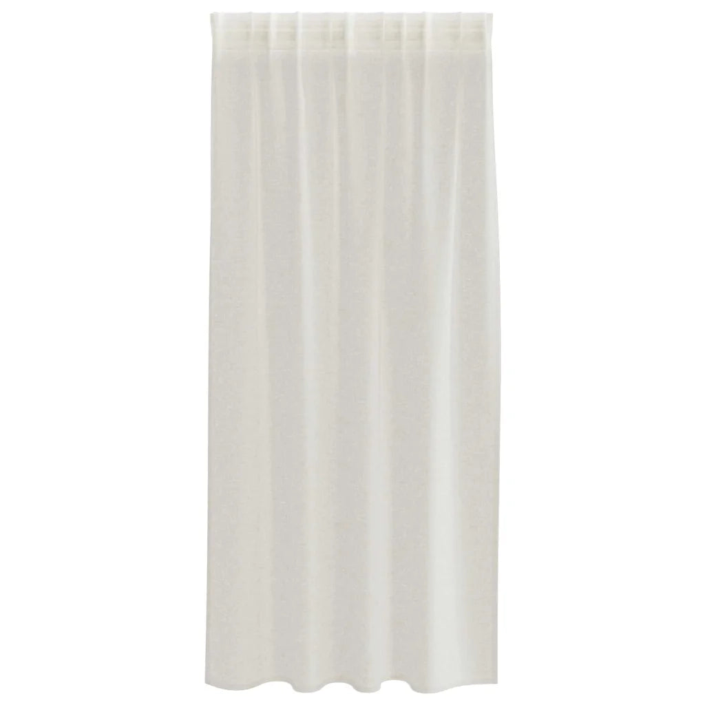 Tenda in Velo con tende 2 pcs Crema 175 x 140 cm Poliestere 4108013