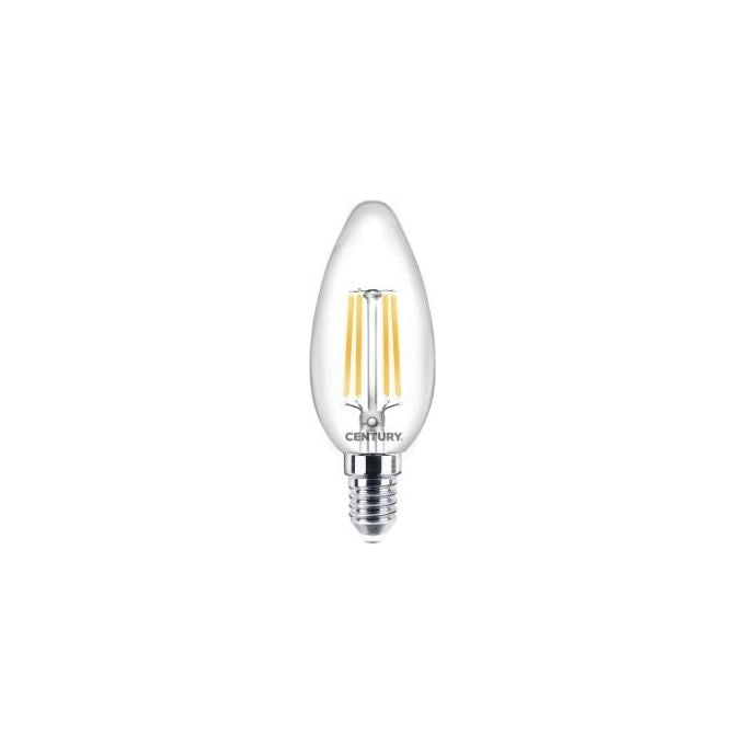 Century Lampadina Led Filamento Candela E14 4W 470lm 4000k