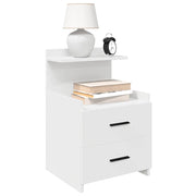 vidaXL Comodino con 2 Cassetti Bianco 40x36,5x62 cm