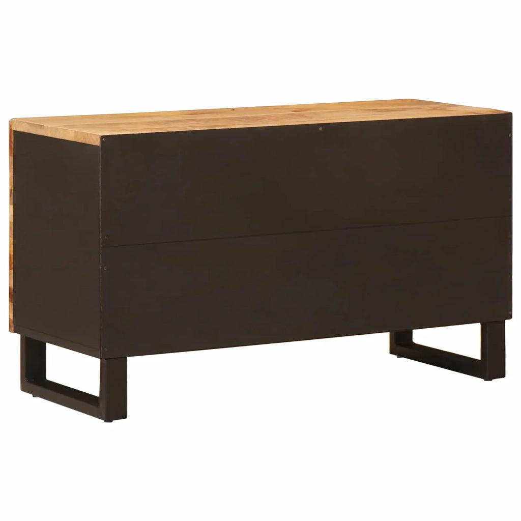 Mobile TV Marrone 80 x 33 x 46 cm Legno di mango massello 4018311