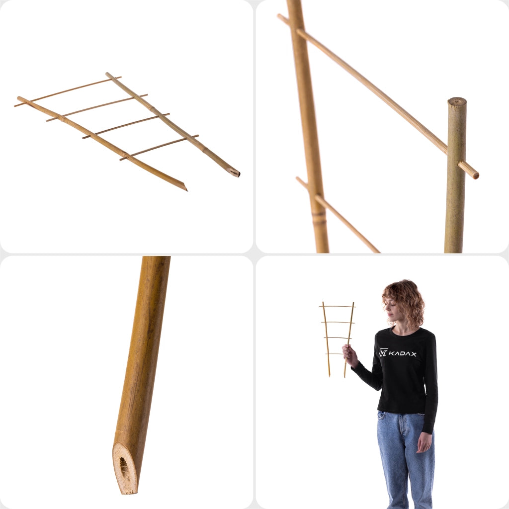 KADAX Drabinka bambusowa podwójna 43cm 100706 BAM3