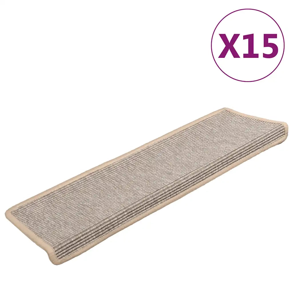 Tappetini Autoadesivi per Scale 15 pz Argento 65x21x4 cm
