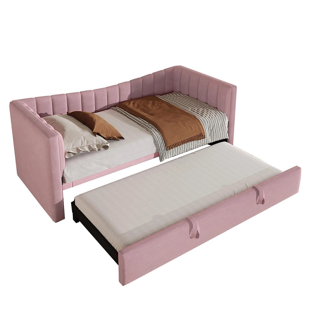Divano letto daybed - Xylo - 90/180x200 cm letto nascosto rosa