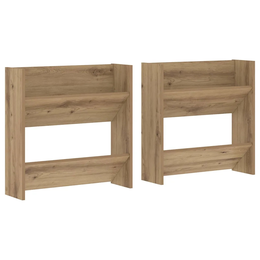 Mobile per scarpe 2 pz 60 x 18 x 60 cm Legno ingegnerizzato 875143