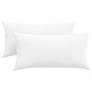 Cuscini da Divano 2 pz | Cuscini per sedie Bianco 80 x 40 cm Tessuto
