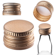 Tappi per bottiglie KADAX Fi28, tappi a vite, 10 pezzi, colore oro.