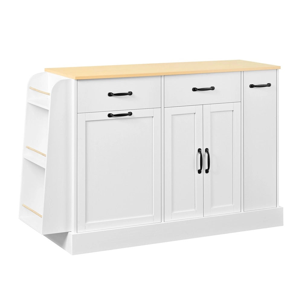 Credenza Moderna con Cassetti e Scomparto Portarifiuti ¨C MINIMAL ¨C Bianco