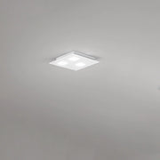 Plafoniera Moderna Pixel Metallo Bianco Acrilico 3 Luci Gx53