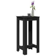 Tavolo da Bar Nero 51x50x103,5 cm in Legno Multistrato 854401