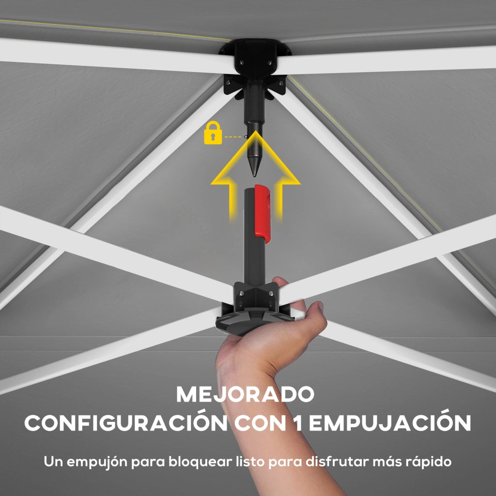 Tenda da Giardino Pieghevole 3x3 m ¨C Zephmum ¨C Verde con UPF50+ 4 Laterali e Borsa