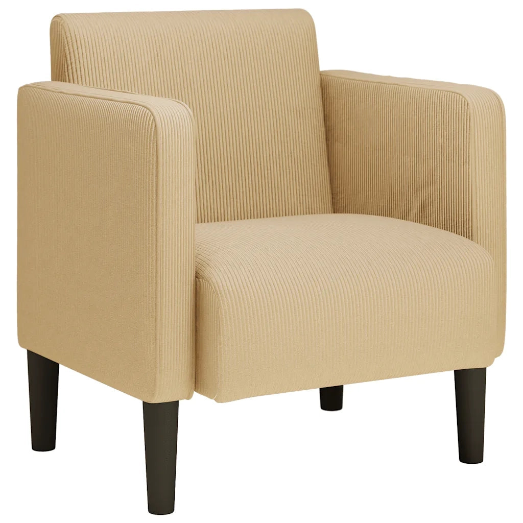 Divano Sedia con Braccioli-Poltrona-Sofa Relax Verde Grigio 54 cm Tessuto