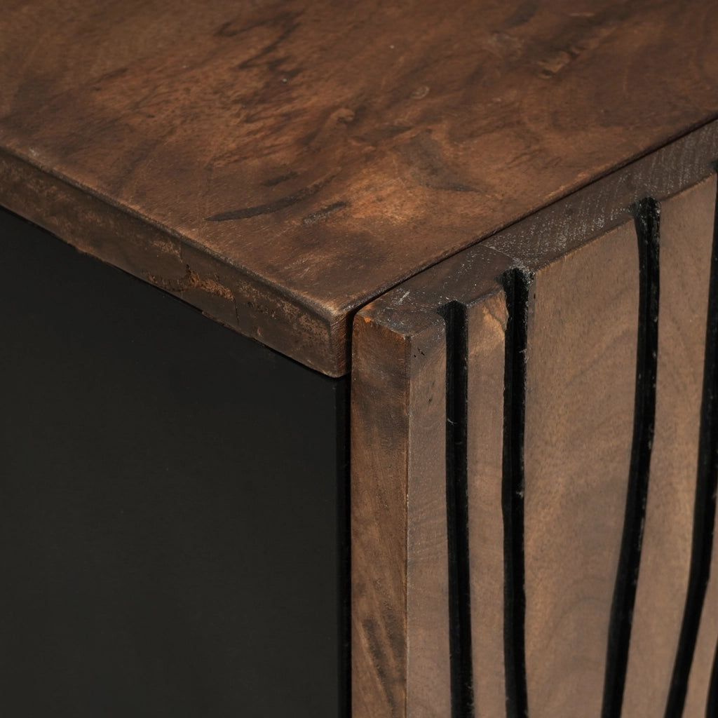 Mobile TV 105x33.5x46 cm Legno di Mango Massello