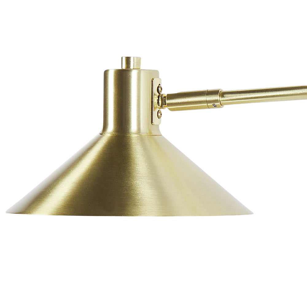 Lampada da parete con paralume in metallo oro regolabile a braccio lungo camera da letto soggiorno
