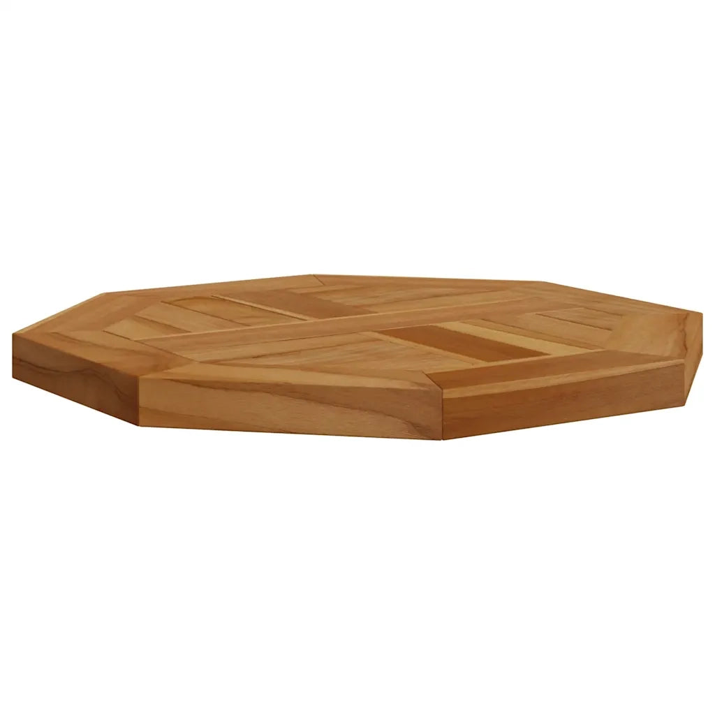Piano per Tavolo 40x40x2,5 cm Ottagonale Legno Massello Teak 366662