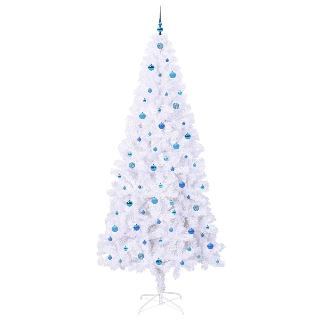Albero di Natale | Decorazioni natalizie artificiale Bianco 240 cm PVC e Acciaio