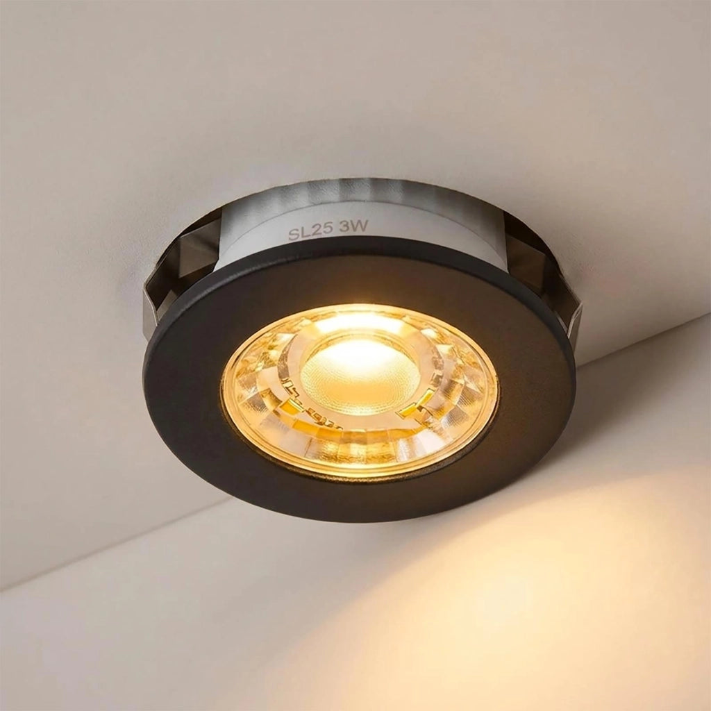 Mini faretto SPOT moderno tondo LED 3W CCT incasso 35mm luce soffitto mensole ripiani mobili cucina cappa 230V cornice intercambiabile 38°