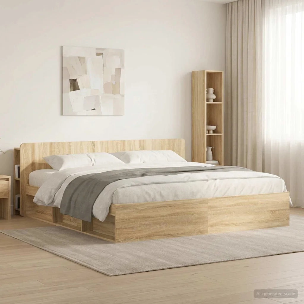 Testata del letto Rovere Sonoma Legno ingegnerizzato 8001230