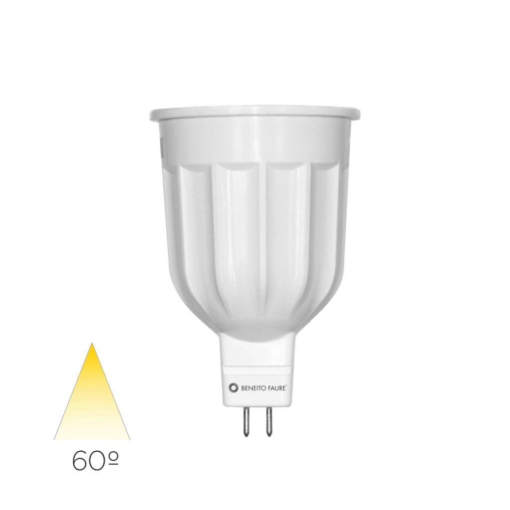 Lampadina LED Dicroica Power MR16 12W Retrofit, Fascio Luminoso 60 Gradi, Temperatura Colore 4000K, Luce Neutra Ideale per Ambienti Interni, Bianco