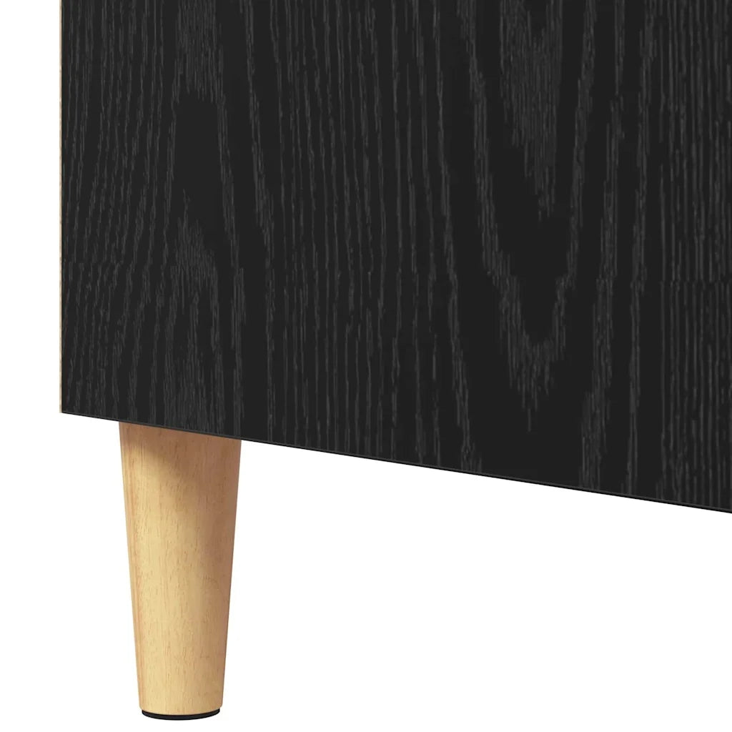 Credenza Rovere Nero 57 x 35 x 89.5 cm Legno multistrato 875124