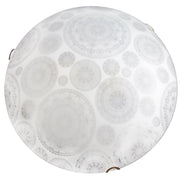 TOSCA LAMPADA PLAFONIERA 2 LAMPADINE E27 40 CM RUOTE