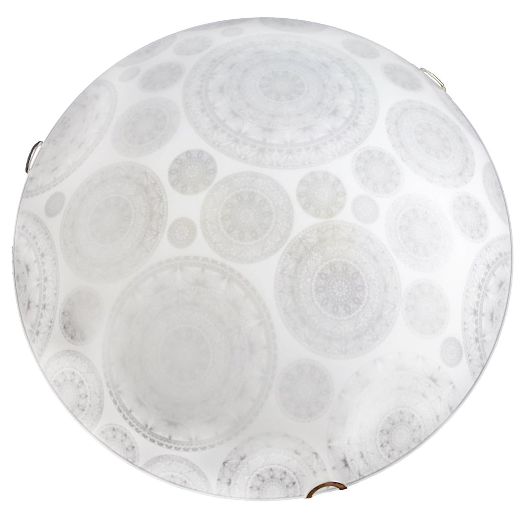TOSCA LAMPADA PLAFONIERA 2 LAMPADINE E27 40 CM RUOTE