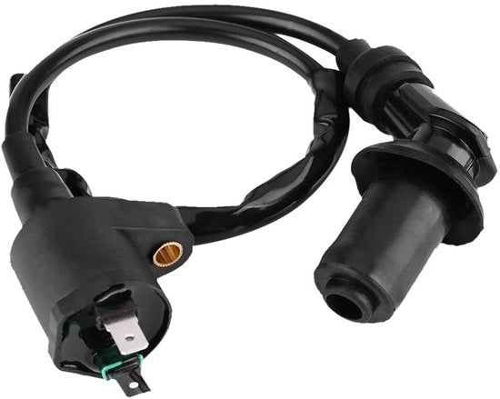Bobina per GY6 50CC 125CC 150CC - Alta tensione - Nero - Elevata efficienza di combustione - Adatta per motori e scooter - Alta resistenza