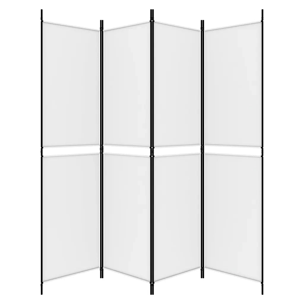Divisorio a 4 Pannelli Bianco 200x200 cm Tessuto cod mxl 71082
