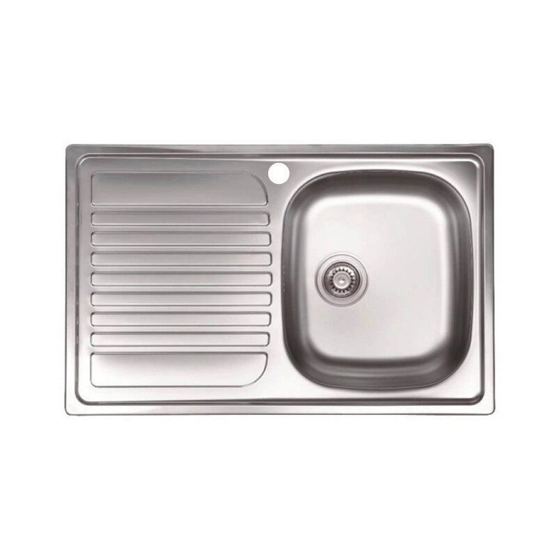 KIT LAVELLO ECO INCASSO 79X50 1 VASCA GOCCIOLATOIO SX PILETTA 3,5- 1,0 pz