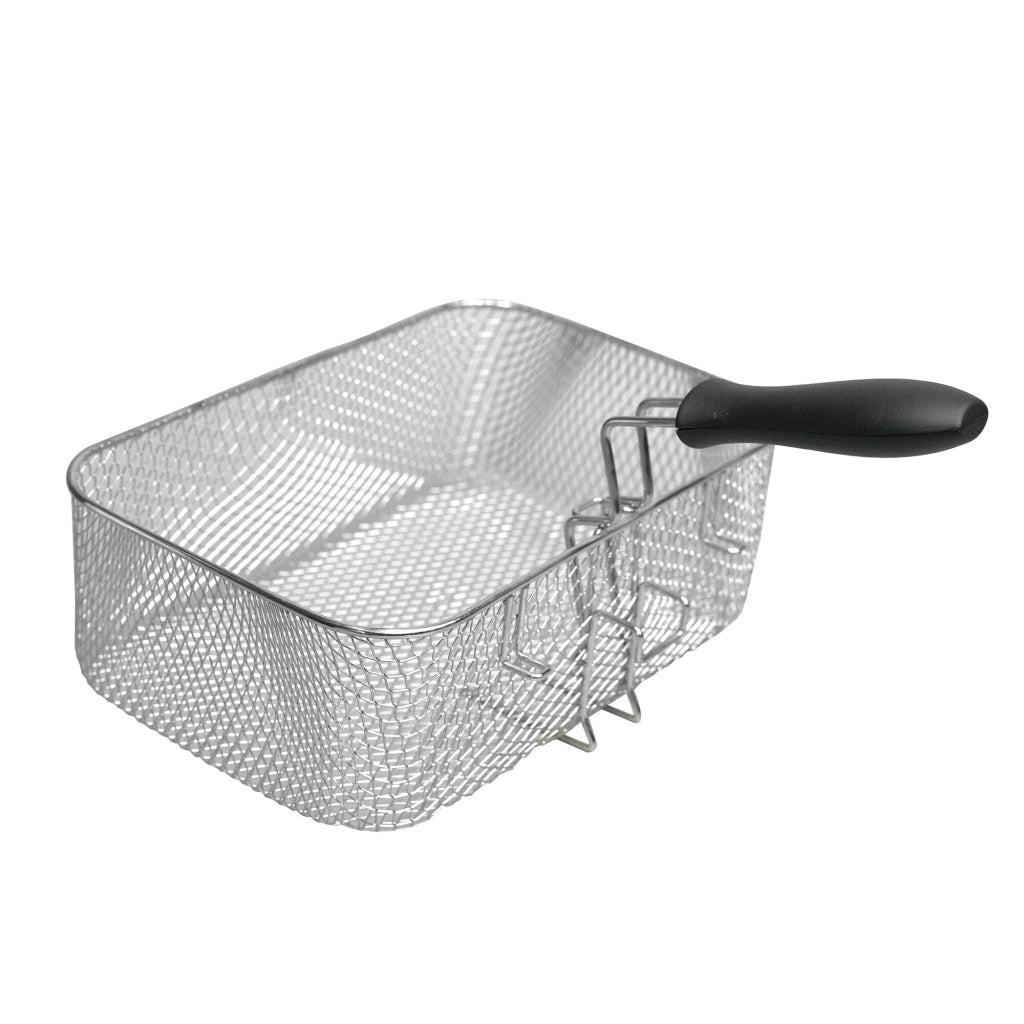 Friggitrice elettrica da cucina, doppio cestello 5 litri, acciaio inox con sistema Cold Zone, temperatura regolabile 130-190°C 3000W - SOGO