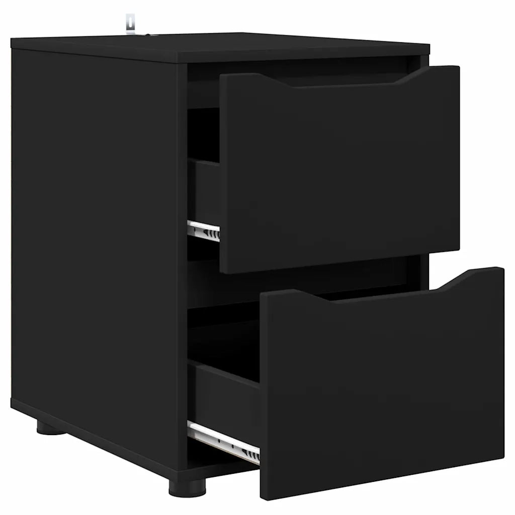 Armadio Nero 40 x 48 x 57 cm Legno multistrato