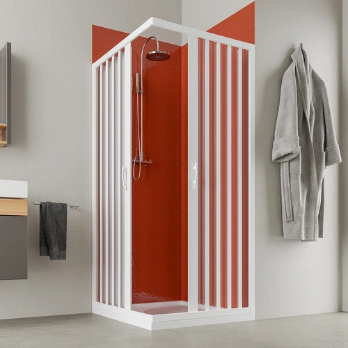Box Doccia ad Angolo a Soffietto Apertura Forte 120 cm 100 SFC20 a 080120