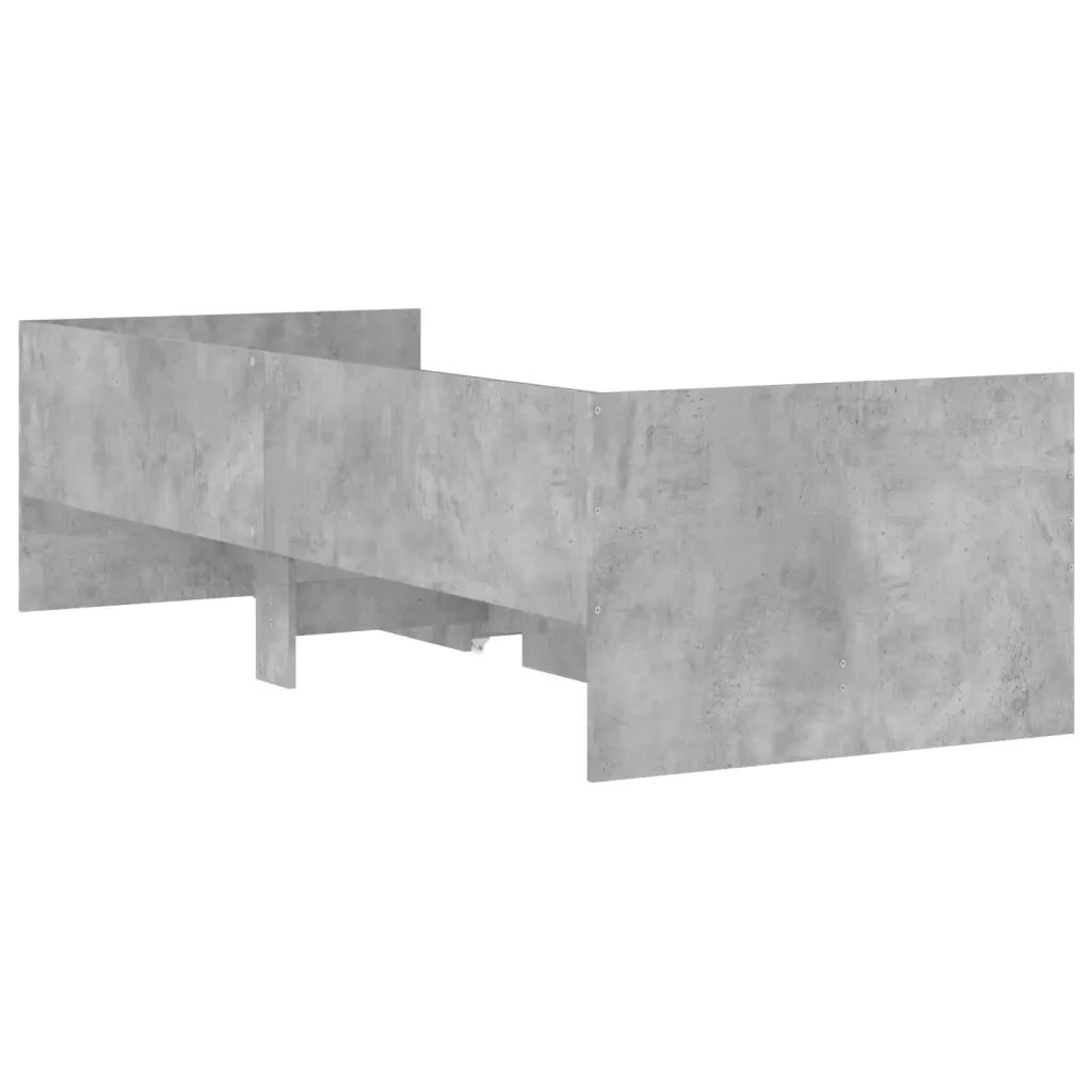 Giroletto con Cassetti-Struttura Letto con contenitore Grigio Cemento 90x200 cm 177532