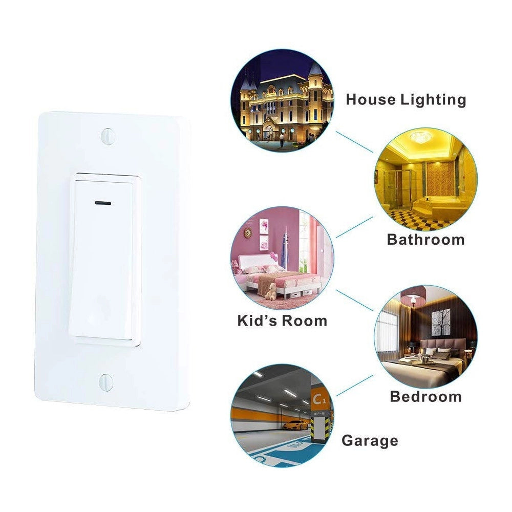 Trade Shop - Interruttore Luci Smart Wifi Compatibile Con Alexa Google Ifttt Controllo Vocale -