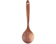 Spazzola in legno per schiuma - Lungo Skimmer in Acciaio - Accessorio di Cucina Fondamentale - Marrone - Prodotto Artigianale - Per la Cucina - Accessorio da Cucina