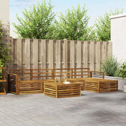 Set di divani da esterno 6 pcs Naturale