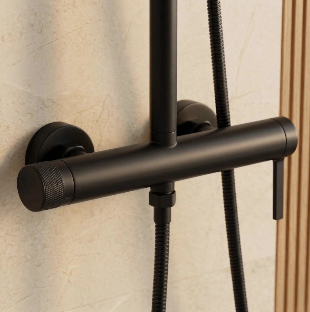 Set Doccia Rea Rivo Black