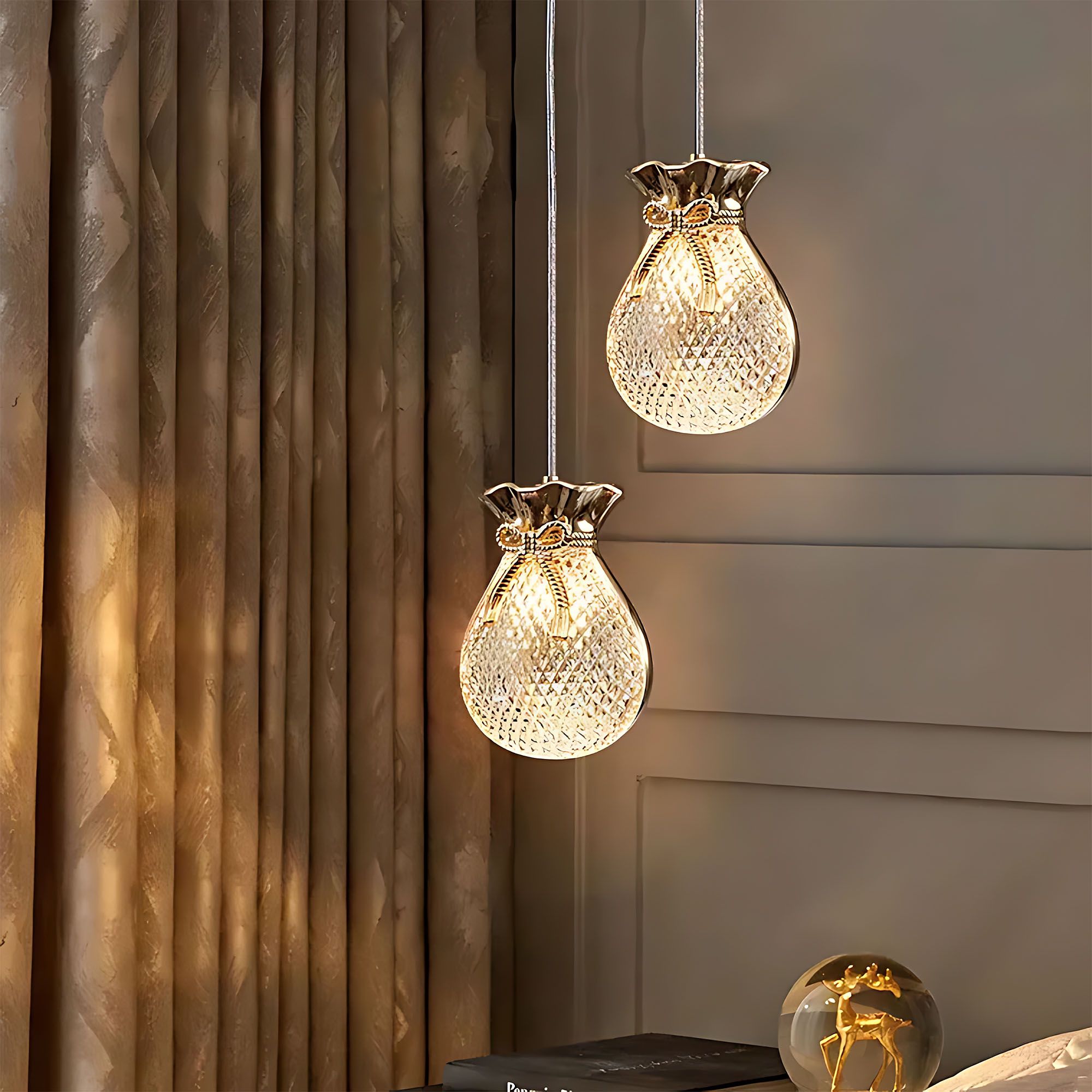 Lampada A Sospensione Da Soffitto Lhj107-1cp Light Rose Gold