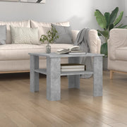 Tavolino da CaffÃ¨ Grigio Cemento 60x60x42 cm in Truciolato