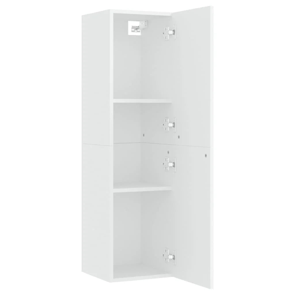 Mobile TV multimediale mensola TV credenza mobile TV sala da pranzo soggiorno camera da letto 30,5 x 30 x 110 cm legno ingegnerizzato bianco 02_0026116