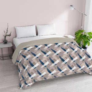 Trapunta Invernale Singola 180gr con Stampa in Microfibra Pennellate