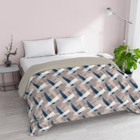 Trapunta Invernale Matrimoniale 180gr con Stampa in Microfibra Pennellate