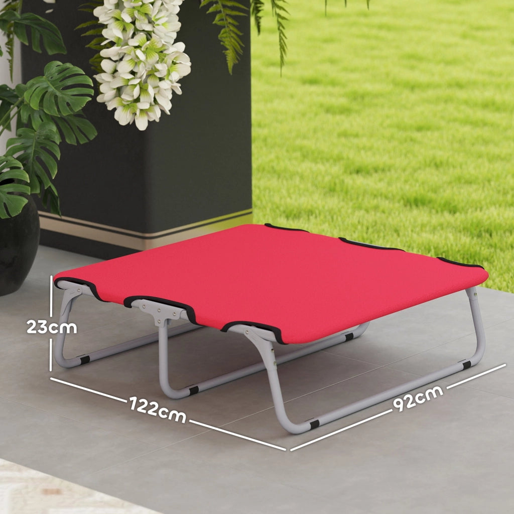 Brandina per Cani Piccoli Pieghevole 71x58x20 cm per Interno ed Esterno Rosso