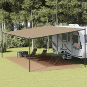 Tappeto da Tenda Tortora 400x700 cm HDPE 310754