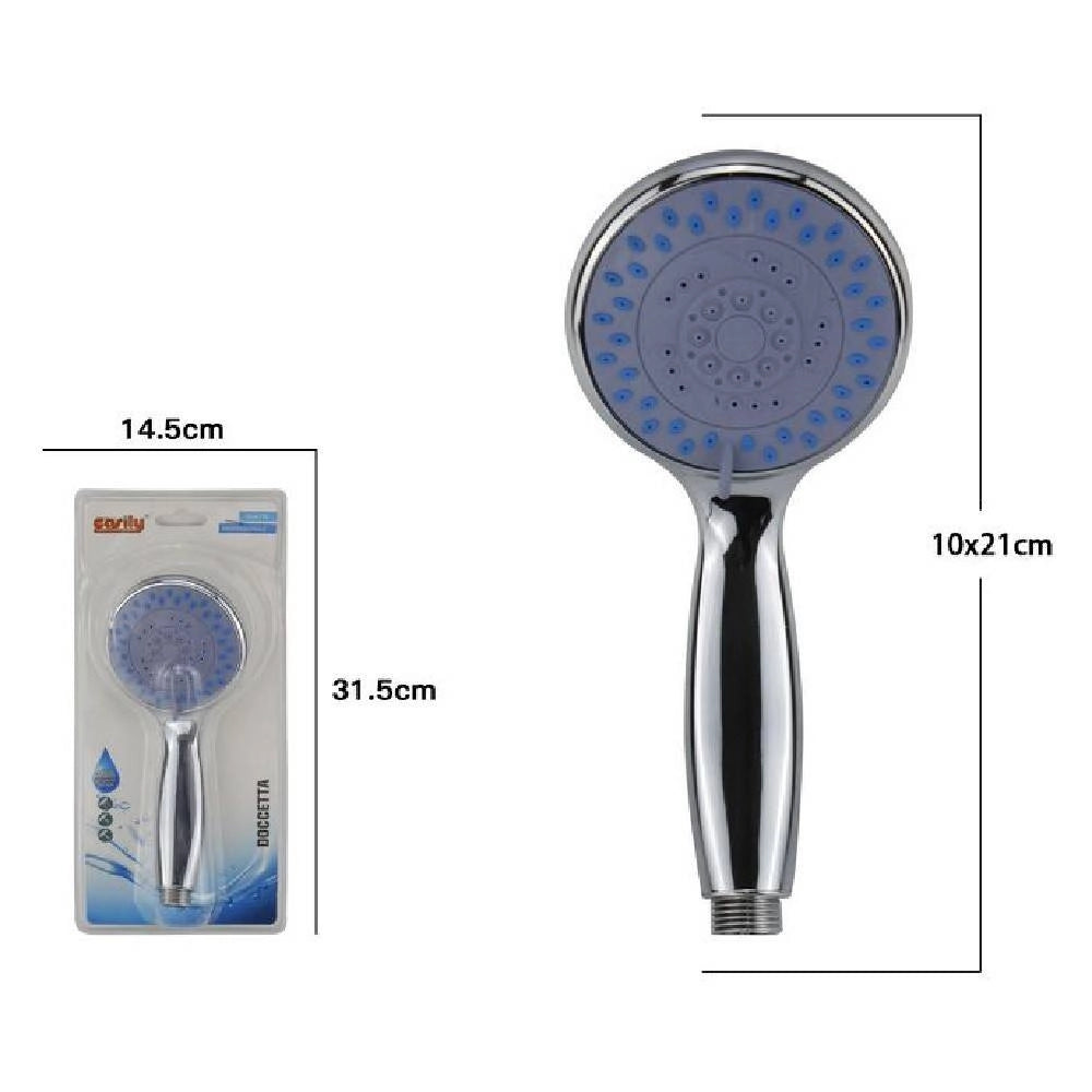 Trade Shop - Soffione Multigetto Doccia Vasca Bagno Doccetta Telefono 69058 Getto Regolabile -