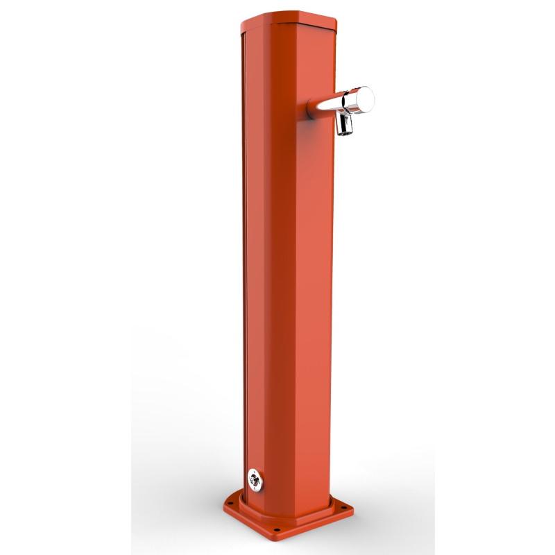 Fontana Con Lavapiedi Temporizzato In Alluminio Colore Arancione Cv-A685/2009